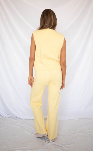 brightside knit set - yellow
