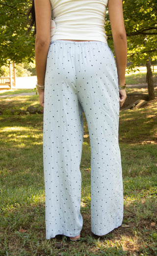 crossing paths polka dot pants