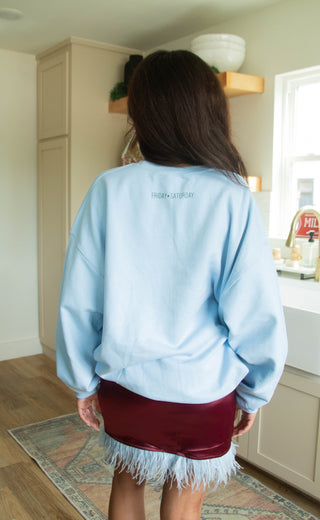 friday + saturday: holly jolly santa sweatshirt