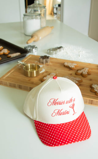 friday + saturday: merrier with a martini trucker hat