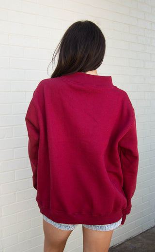 hogs gingham mock neck