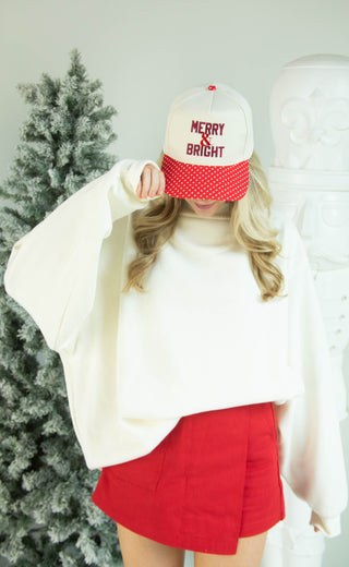 charlie southern: merry and bright polka dot trucker