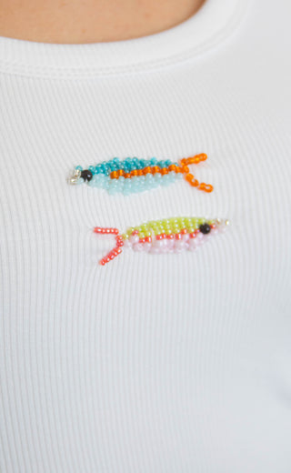 colorful fish beaded tank