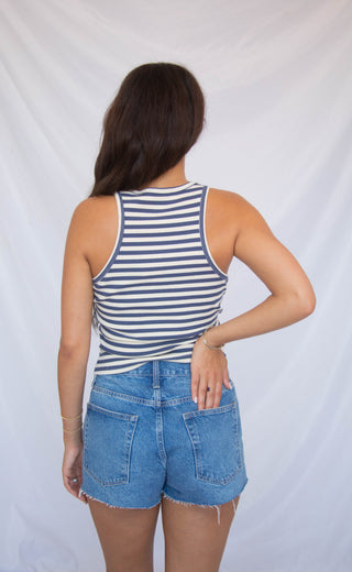 beaded crab striped tank