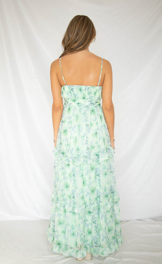 astr: ayanna dress - green floral