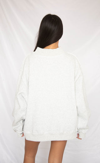 fayetteville reversible mock neck - grey