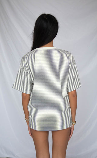 back to the basics striped oversize t-shirt