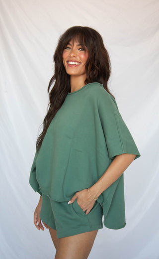 on the move two piece set - dark green