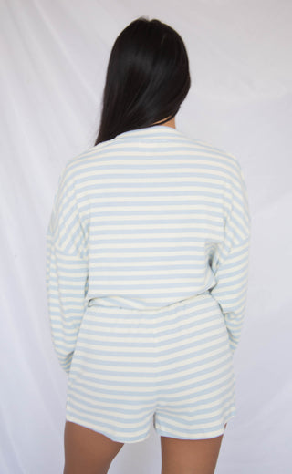 not over you striped set - blue
