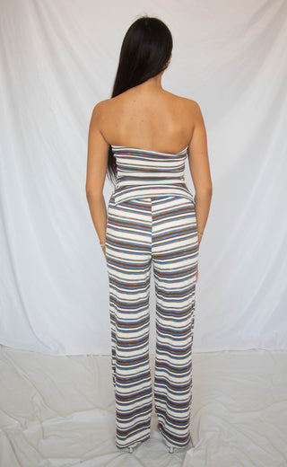 polaroid picture striped knit set