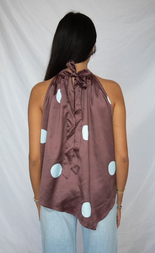 split second halter neck blouse