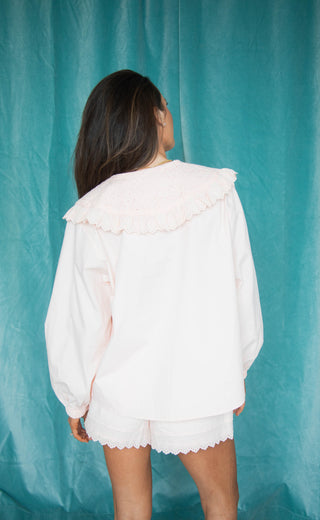 sweetheart eyelet two piece set