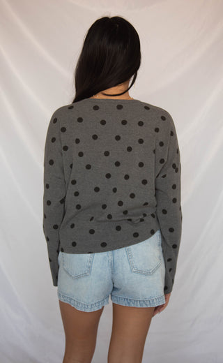 wrapped around you polka dot cardigan