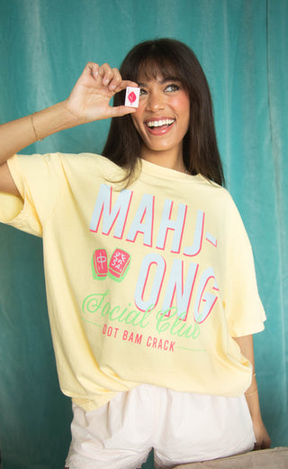 friday + saturday: mahjong social club tee