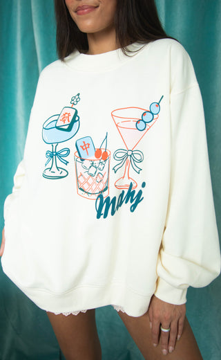 friday + saturday: mahj and martinis mock neck