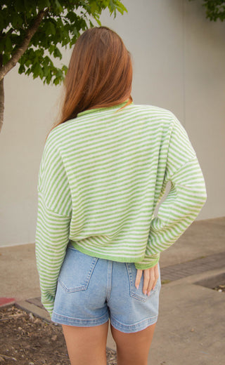 beat of your heart cardigan - matcha
