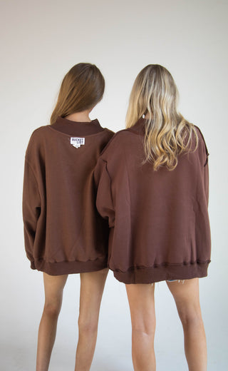 yoga pilates reversible mockneck