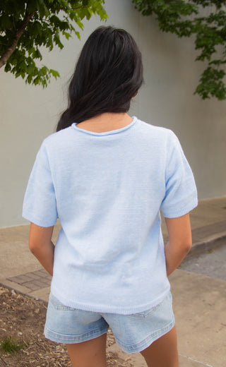 all my love cardigan - baby blue