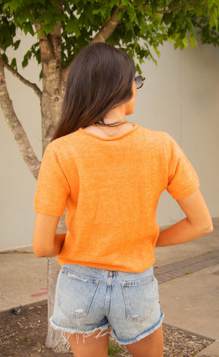 all my love cardigan - orange