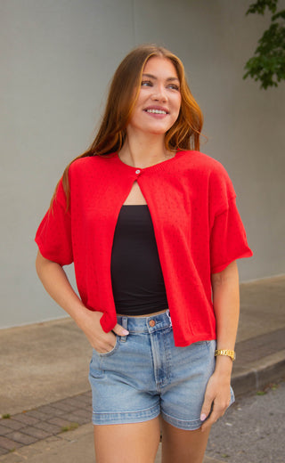 love note pointelle cardigan