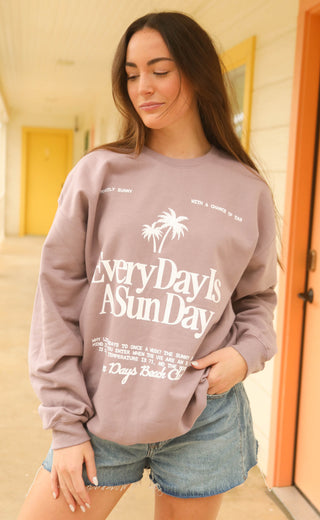 friday + saturday: everyday is a sunday sweatshirt