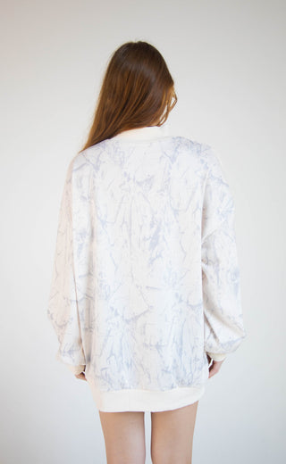 see right through camo mock neck sweatshirt