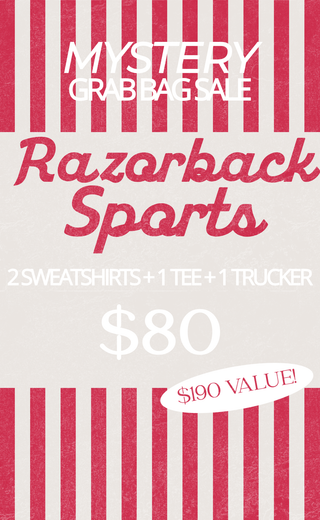 mystery grab bag - razorback sports