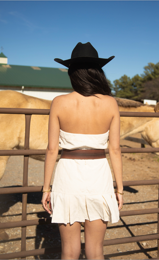 exceeding expectations dress - ecru