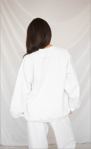 friday + saturday: classic mom sweatshirt -  pink
