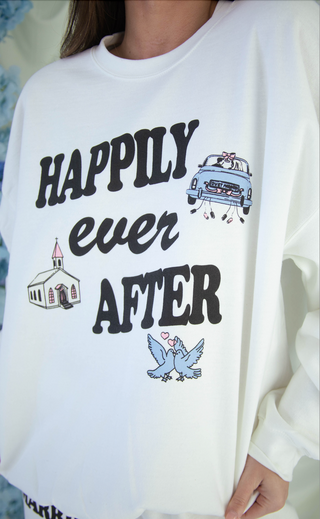 friday + saturday: happily ever after sweatshirt