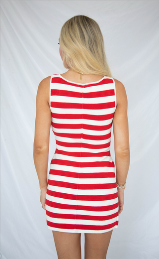 show me your mumu: cameron mini dress - red stripe