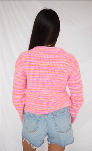 all the way scalloped cardigan