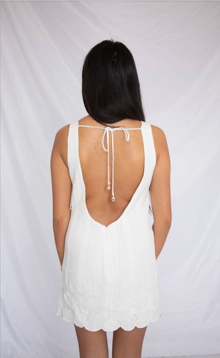 show me your mumu: ciao mini dress - white