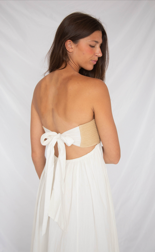 show me your mumu: dockside maxi dress - white