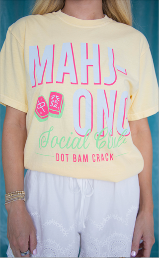 friday + saturday: mahjong social club tee