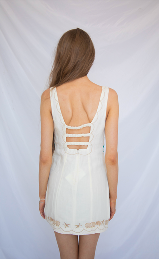 show me your mumu: steph mini dress - beachfront embroidery