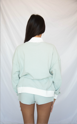 between the lines set - sage stripe