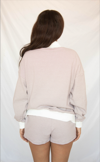 between the lines set - lavender stripe