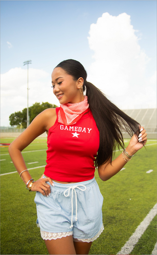 charlie southern: gameday star tank - red