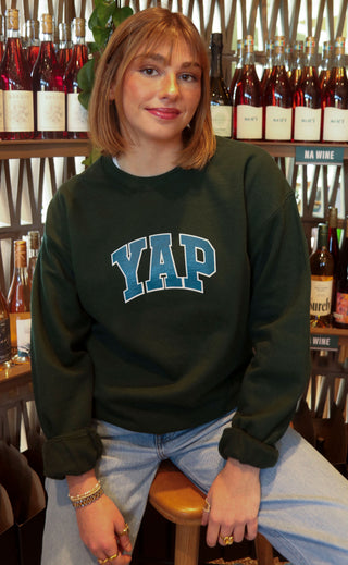 friday + saturday: yap sweatshirt