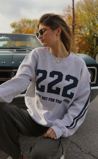 friday + saturday: 222 hot sweatshirt