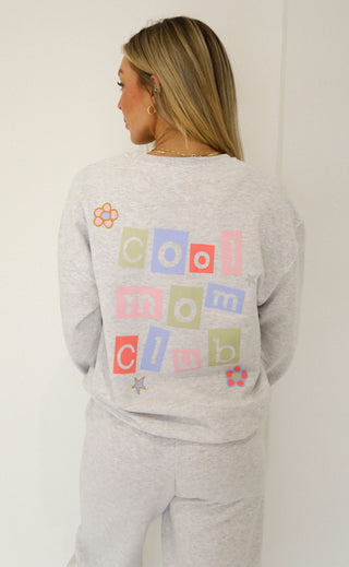 friday + saturday: cool mom sweatshirt