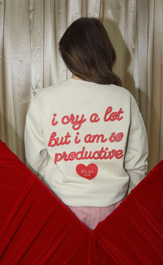 friday + saturday: broken heart sweatshirt
