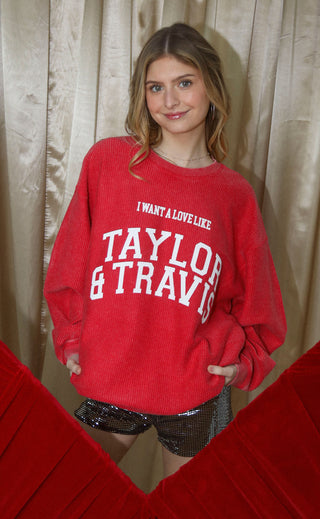 friday + saturday: lover 87 corded sweatshirt