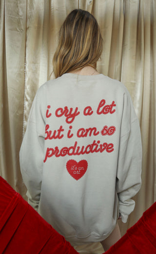 friday + saturday: broken heart sweatshirt
