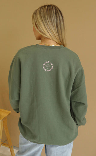 charlie southern: motherhood sweatshirt - green