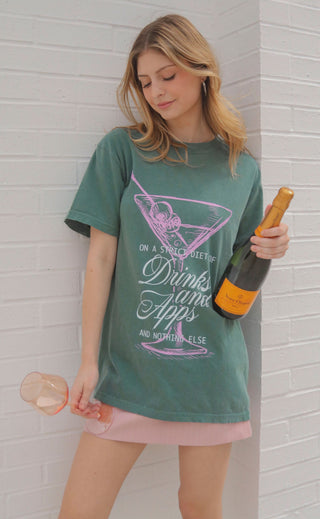 friday + saturday: drinks and apps t shirt