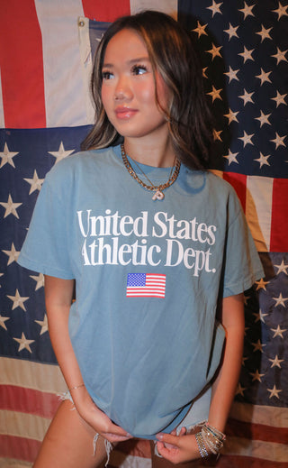 friday + saturday: us athletic dept t shirt